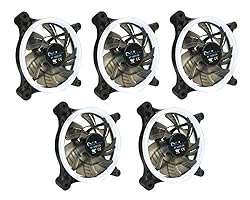 APEVIA 512L-CWH 120mm Silent Dual Rings White LED