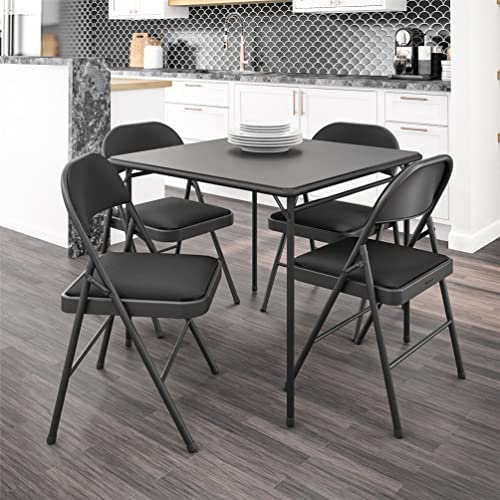 COSCO Fabric Folding Chairs, Black (4pack) Pricepulse