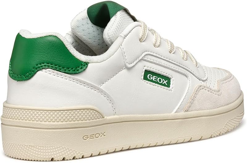 J WASHIBA Boy D - Scarpe da Ginnastica Bambino, White/Green,
