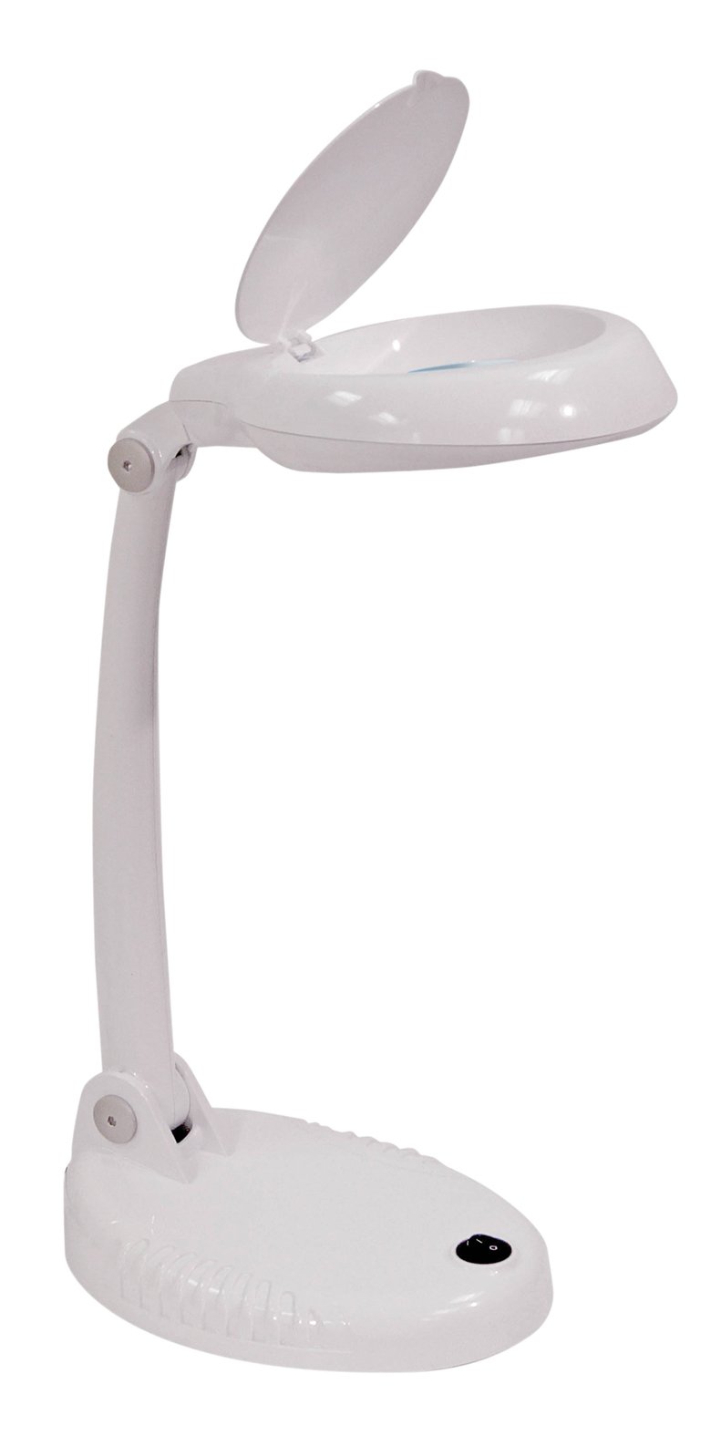 Eagle Desk top Adjustable Magnifier with 4" (100mm) Dual Function Lens (3x and 1.5x) Magnifying Glass with LED Light for Reading and Fine Inspection Work