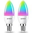 LVWIT B11 Smart Bulb, Candelabra LED Light Bulbs, Work with Alexa, Google Assistant, Smart Life App, Tuya App, 2700K-6500K,E1