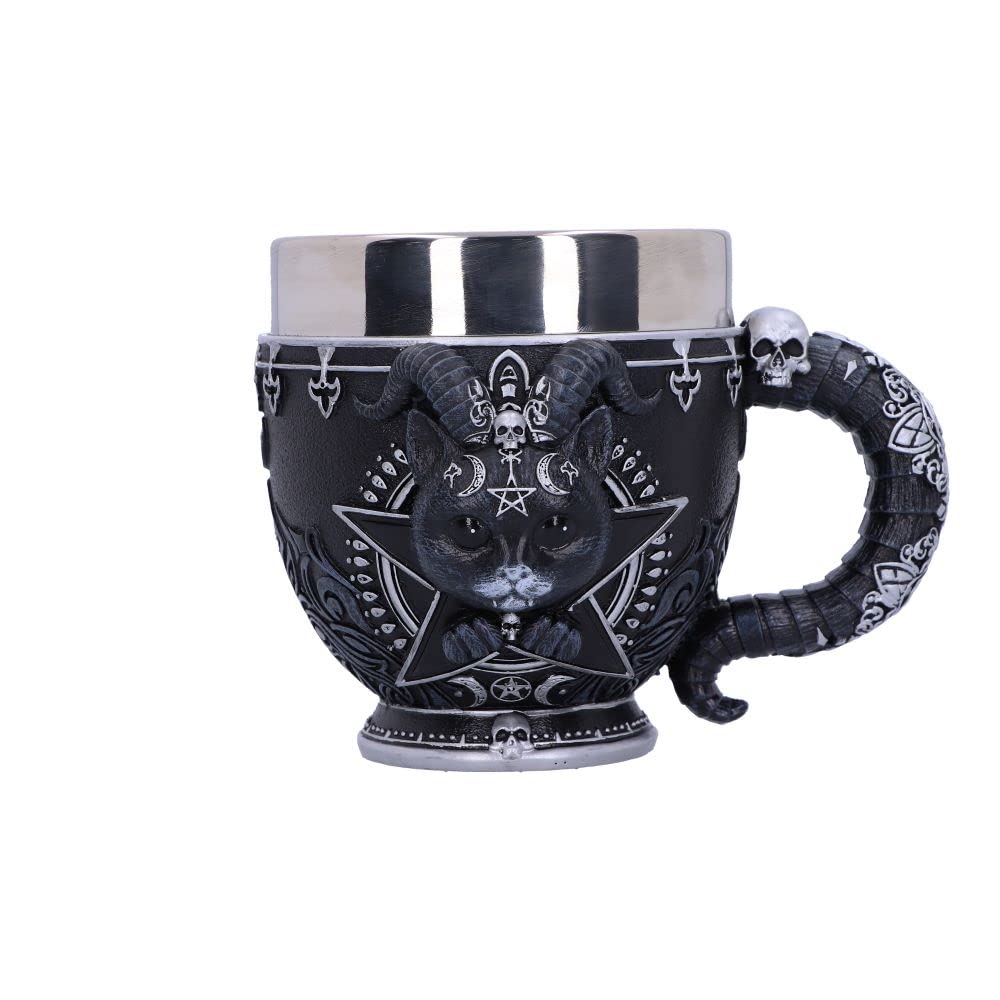Nemesis Now Pinkys Up Pawzuph Cup, Black, 11cm