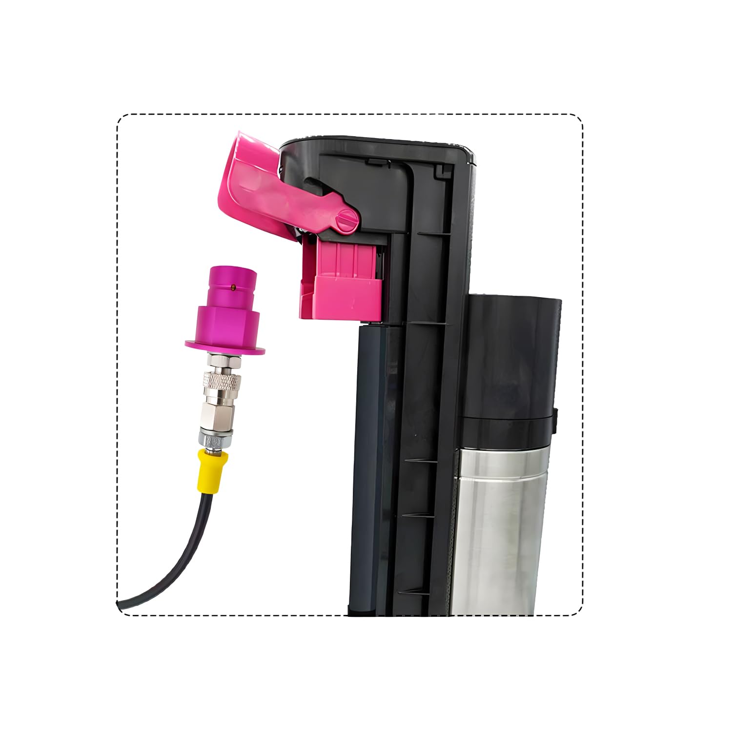 Soda Terra Machine Co2 Adapter Quick Connector Adapter Plastic Hose Compatible with Terra DUO Art Gaia Series (60inch)