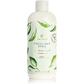 Thymes Soft Surface Scrub - Multipurpose Surface Cleaner - Scented Stain Remover with Baking Soda, Fennel & Parsley Extracts - Gentle Yet Effective Household Cleaner (Fresh-Cut Basil, 11.5 Fl oz)