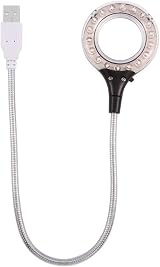 Eboxer Mini USB LED Light 18 LED Clamp Flexible Gooseneck Reading Lamp Black view 8