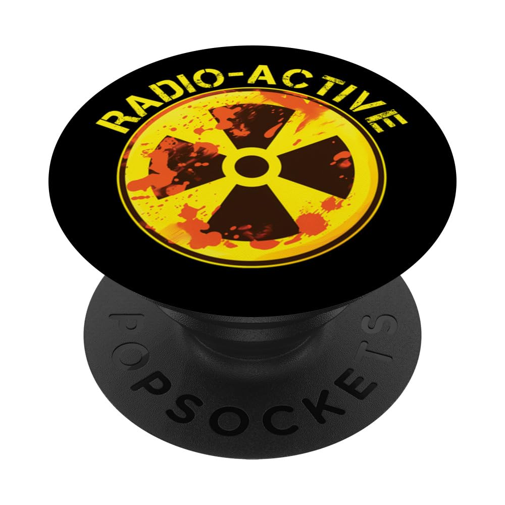 Radioactive Nuclear War Symbol Radio-Active PopSockets Swappable PopGrip