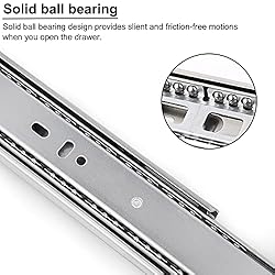DECORITEN 6 Pair Drawer Slides Full Extension, Soft