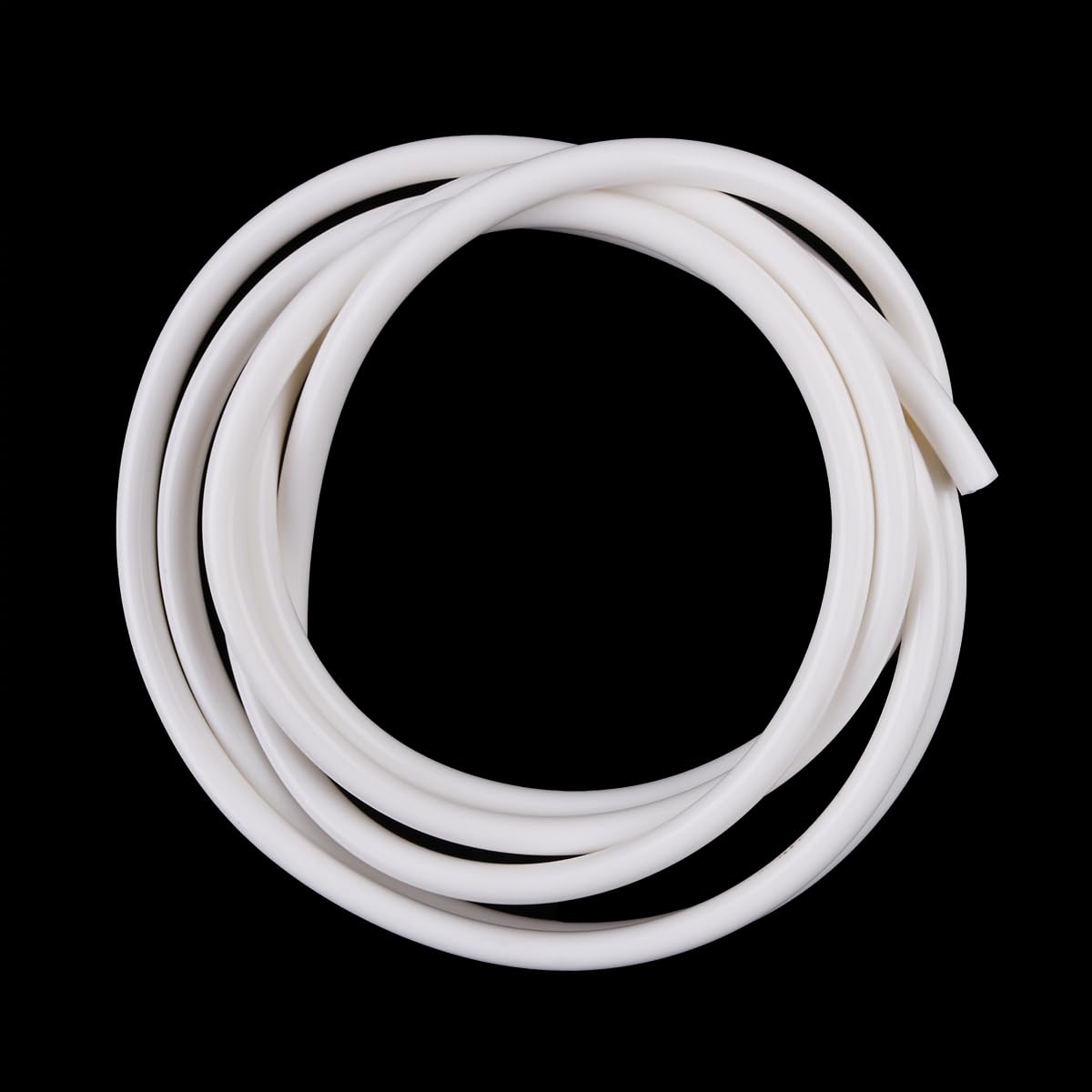 LUXERAD, 5mm Silicone Vacuum Hose,ID= 0.19" (5mm), OD= 0.39" (10mm) Length=10 Feet（3 Meters）,Silicone Vacuum Hose Line Tube Pipe Universal 5mm x 10mm White