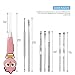 Ear Pick Ear Curette Earwax Pick Removal Tool Kit 11 Pcs, HOOFUN Stainless Steel Ear Hygiene Care Sets with Led Light for Kids and Storage Box