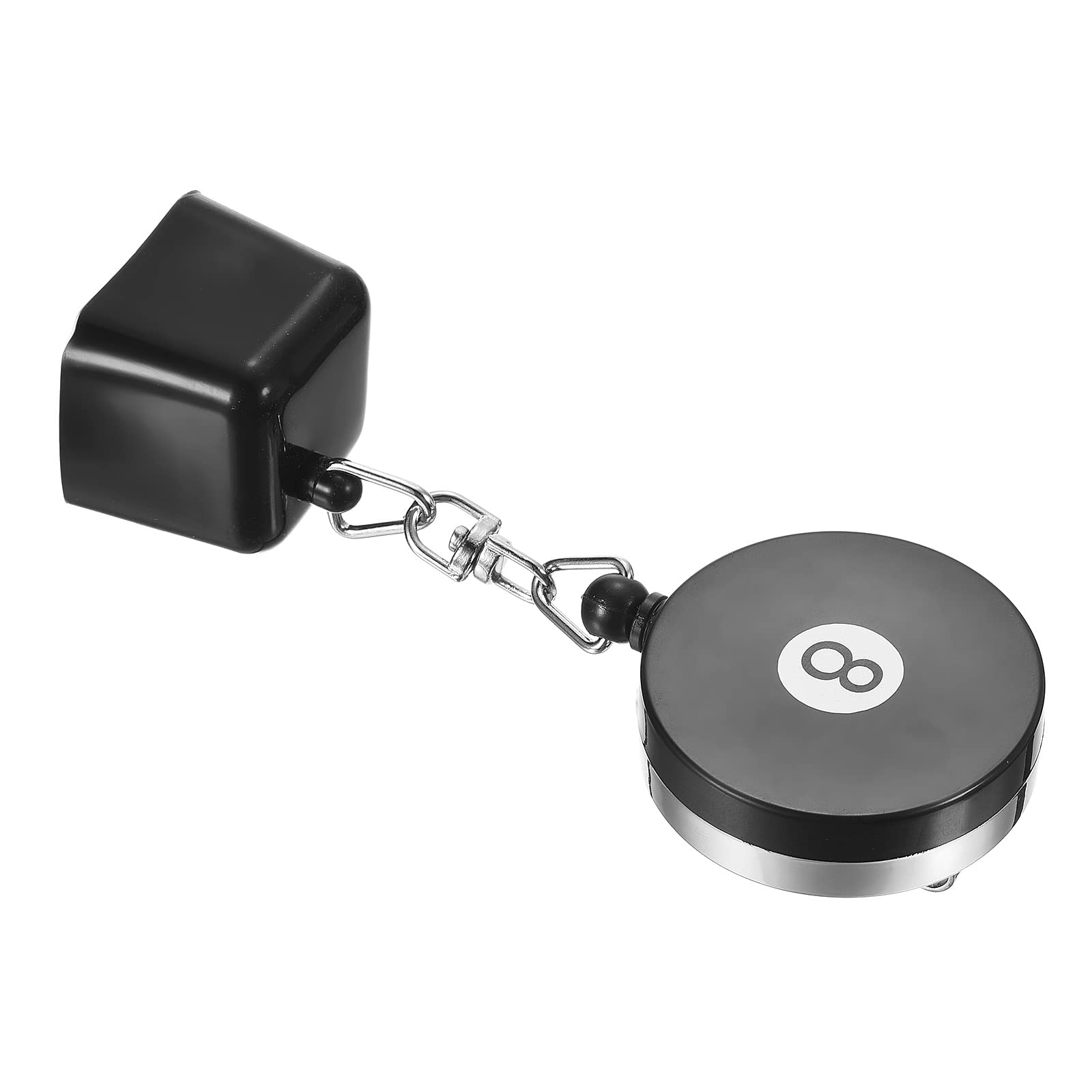 PATIKIL Billiards Cue Chalk Holder, Retractable Cue Chalk Holder Pool Cue Chalk Box with Drawing Belt for Billiard Snooker, Black