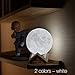Moon Lamp Balkwan 3D Printing 4.7 inches Moon Light Dimmable with Touch Control, Rechargeable Lunar Light Home Decorative Night Light for Romantic Gift