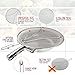 Grease Splatter Screen for Frying Pan 13’’ - Oil Splatter Guard with Fine Mesh, Long Handle and Resting Feet - for Safe and Cleaner Cooking - Stainless Steel