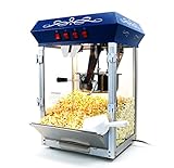 Paramount 8oz Popcorn Maker Machine - New Upgraded Feature-Rich 8 oz Hot Oil Popper [Color: Blue]