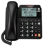 AT&amp;T CL2940 Corded Phone with Speakerphone, Extra-Large Tilt Display/Buttons, Caller ID/Call Waiting and Audio Assist, Black (Office Product)