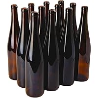 FastRack W13-Amber-Case of 12, W13 Wine Bottles, Amber