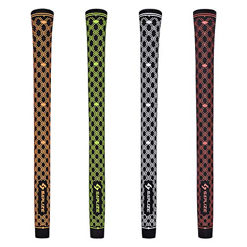 Jaya Golf Grips with Tape, Golf Club Grips, Mid Size, Orange, Set of 13 Grips, 2019 New Golf Grips Kit