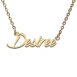 Desiree Name Tag Necklaces for Her His Friends