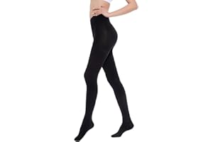 SKYFOXE Medical Compression Pantyhose Stockings for Women Men - Plus Size Opaque Support 20-30mmHg Firm Graduated Hose Tights, Treatment Swelling, Edema Varicose Veins, Closed Toe Black M