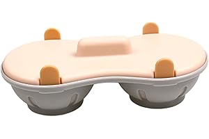 MOFALA 2 Cavity Microwave Egg Cooker, Silicone Double Row Egg Cooker, Poached Egg Cup Kitchen Cooking Gadgets (SandyBrown)