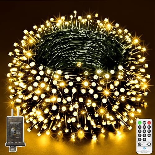 ROADAYLY Outdoor Christmas String Lights 1000 LED