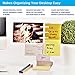 NoteTower Desktop Mini White - Sticky Note Organizer and Dispenser - Holds and Displays Photos, Sticky Notes and Business Cards + Bonus 50 Sheets 3