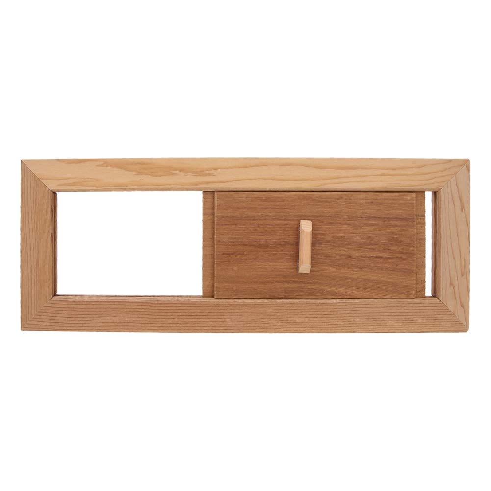 Ladieshow Wood Sauna Vent 13.4x5.1x0.4in Sauna Ventilation, Sauna Vent Wooden Ventilation Grille Steam Room Sauna Room Air Ventilation Panel Cedar Wood Air Vent Grille Sauna Accessory