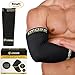 Cross Sports Compression Copper Elbow Sleeve, Best Recovery Brace for Men and Women, GUARANTEED Highest Copper Content, Great Support For Workouts, Golfers And Tennis Elbow, Arthritis, Tendonitis