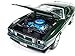 1973 Ford Mustang Mach 1 Dark Green with Silver Stripes from Hot Rod Magazine Limited Edition to 1002 Pieces 1/18 Diecast Model Car by Autoworld AMM1144