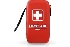 SHBC Compact First Aid Kit (139 Piece) Adventure Medical Kits Waterproof- Includes Emergency Blanket, Fire Starter, Compass, Wire Saw for Survival, Home, Car, Camping, Hiking, Hunting, Sport