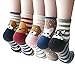 YSense 4-5 Pairs Womens Cute Funny Dog Socks Casual Cotton Crew Animal Socks