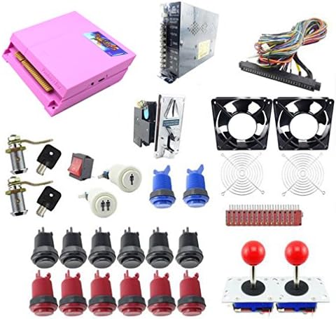 Amatek Arcade DIY Parts Kit Jamma Game Board 680 in 1 pandora box 4s / Arcade Button and Joystick Kit/coin Acceptor /Microswitches/To Build Up Arcade Machine