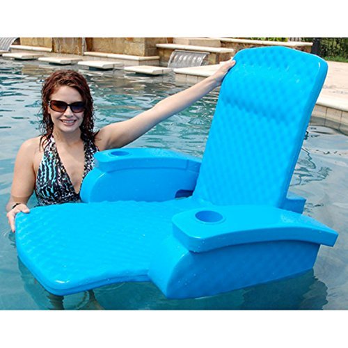 TRC Recreation Baja II Folding Lounge, Aquamarine - Thumbnail 2