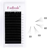 FADLASH Easy Fan Lashes DD Curl 0.05 15-20mm Mixed Length 12 Rows view 2