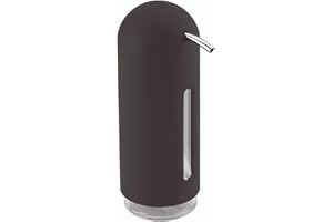 Umbra Penguin 12 oz (355 ml) Soap Pump, Kitchen Soap Dispenser, Also Works with Hand Sanitizer, Black