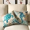 ULOVE LOVE YOURSELF Mediterranean Style Throw Pillow Case Sea Theme Decorative Square Cotton Linen Coastal Cushion Cover…