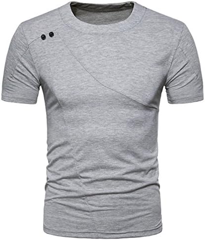 Mens T Shirts,Mens Shirts Short Sleeve,Mens Shirts Casual,Mens Tops,Men Shirt New Look,Moonuy Men Casual Slim Zipper Short Sleeve Fashion Personality T Shirt Top Blouse