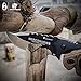 Zymise HX outdoors - Fixed Blade Tactical Knives with Sheath,Tanto Blade Outdoor Survival Knife,Special Forces Tactical Knife,Ergonomics G10 Anti-skidding Handle (Warrior)