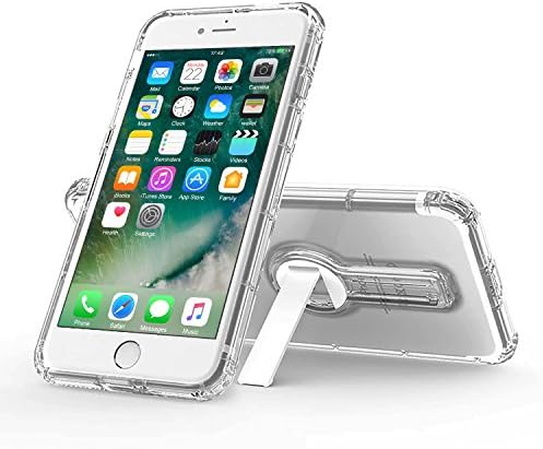 iPhone 7 Plus Case Cover iPhone Bumper Case Clear Shock Absorption Slim-Fit Air Cushion Bumper Soft TPU Cover Case Drop Resistant Full Body Protection Rotating Kickstand Crystal for iPhone 7 Plus 5.5