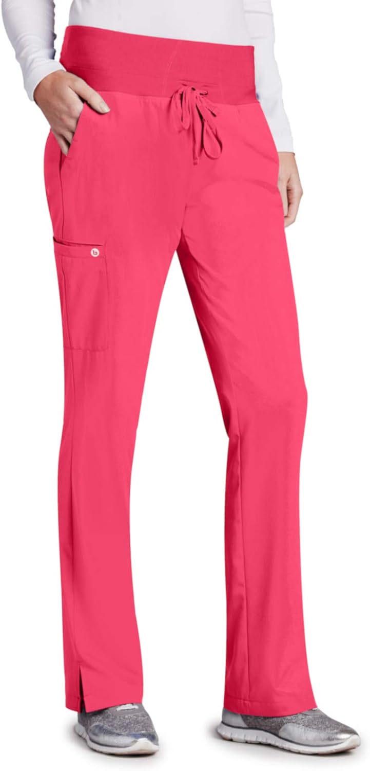 BARCO One 5206 Women's Midrise Cargo Scrub Pant Pink Lemonade XXS