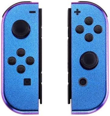 Custom Wireless Controller Handheld Joy Con's Purple Blue Chameleon for Nintendo Switch Console