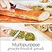 ESN Steak Knife Set of 6 Gift Box, Premium Smooth Serrated Dinner Knives for Great BBQ, Wedding and Family Dinner Gatherings, No Shapening Needed. Storage Block for Easy Storage.