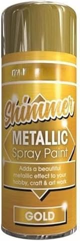 Inspired Essentials Metallic Spray Paint 400ml Gold Multi-Purpose view 2
