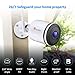Ctronics WiFi Camera Outdoor, 1080P Wireless Security IP Camera with 110°Wide View, Two-Way Audio, Instant Notification of Motion Detection, 98ft Night Vision, White