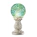 Collections Etc Mosaic Solar Gazing Ball Globe with Grecian-Style Stand, Outdoor Accent Light