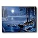 BANBERRY DESIGNS Wildlife Home Decor - Set of 2 Light Up Wolf Prints - Stretched Canvas Artwork with Lights - Snowy Winter Scene with Wolves