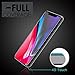 Malzaha DE0157 Full Coverage Tempered Glass Screen Protector, Film Edge to Edge Protection for iPhone X Tempered Glass - Black - 2 Piece