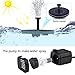 ADDTOP Solar Bird Bath Fountain Pump 1.4W Free Standing Solar Panel Kit Water Pump for Garden, Pond, Pool