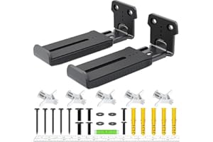 Agandax Sound bar Mount Bracket for Samsung, Bose, Vizio, LG, Sony, JBL, Sonos and More Soundbar Wall Mount Under TV, Hold up