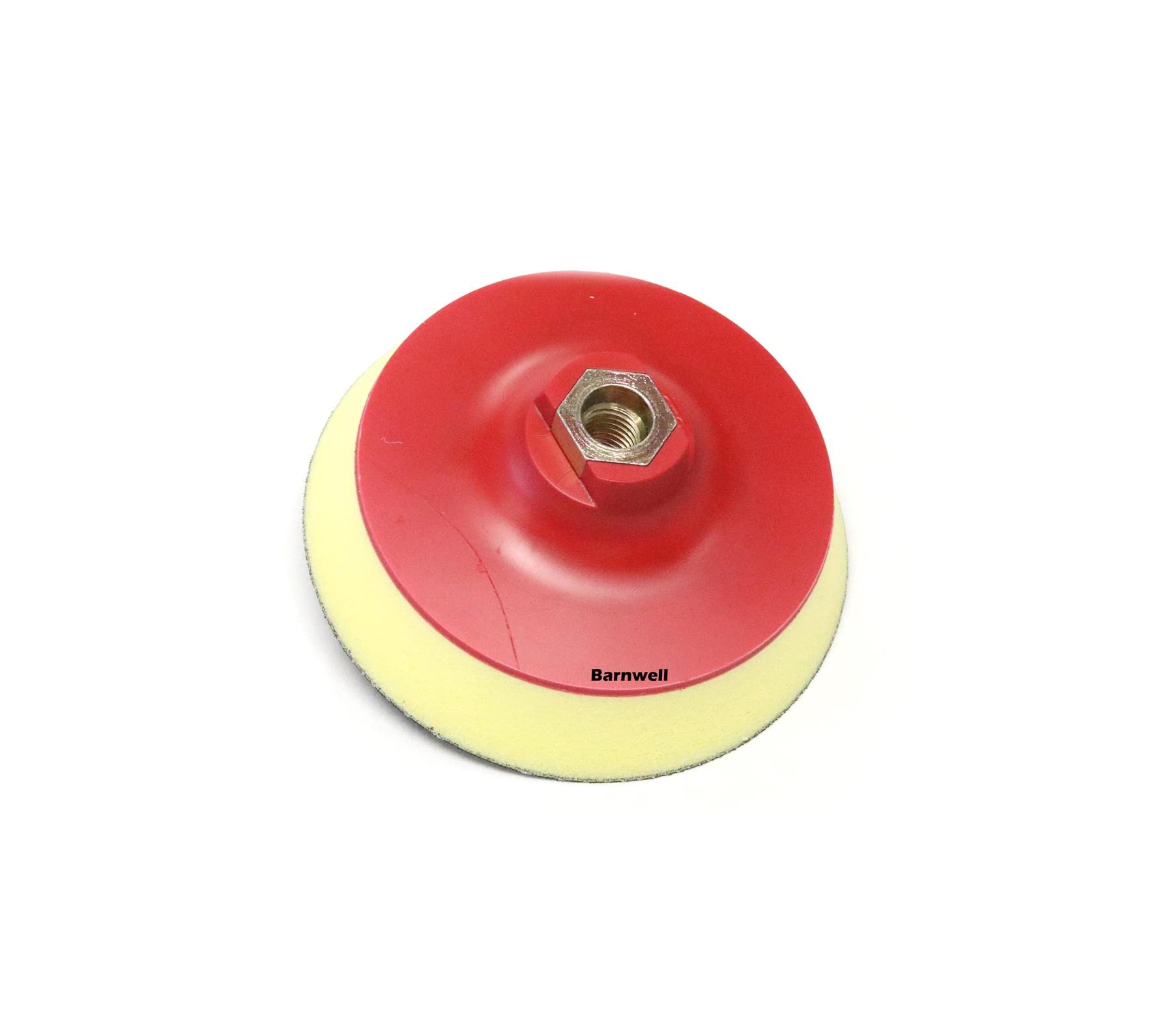 Barnwell 5" 125mm Soft Rotary Backing Plate Pad M14 (Yellow/Red) Polishing