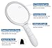 Fancii Large LED Lighted Handheld 2X Magnifier with 3.5X Zoom, 5.5 Inches Oversized Illuminated Magnifying Glass with Light